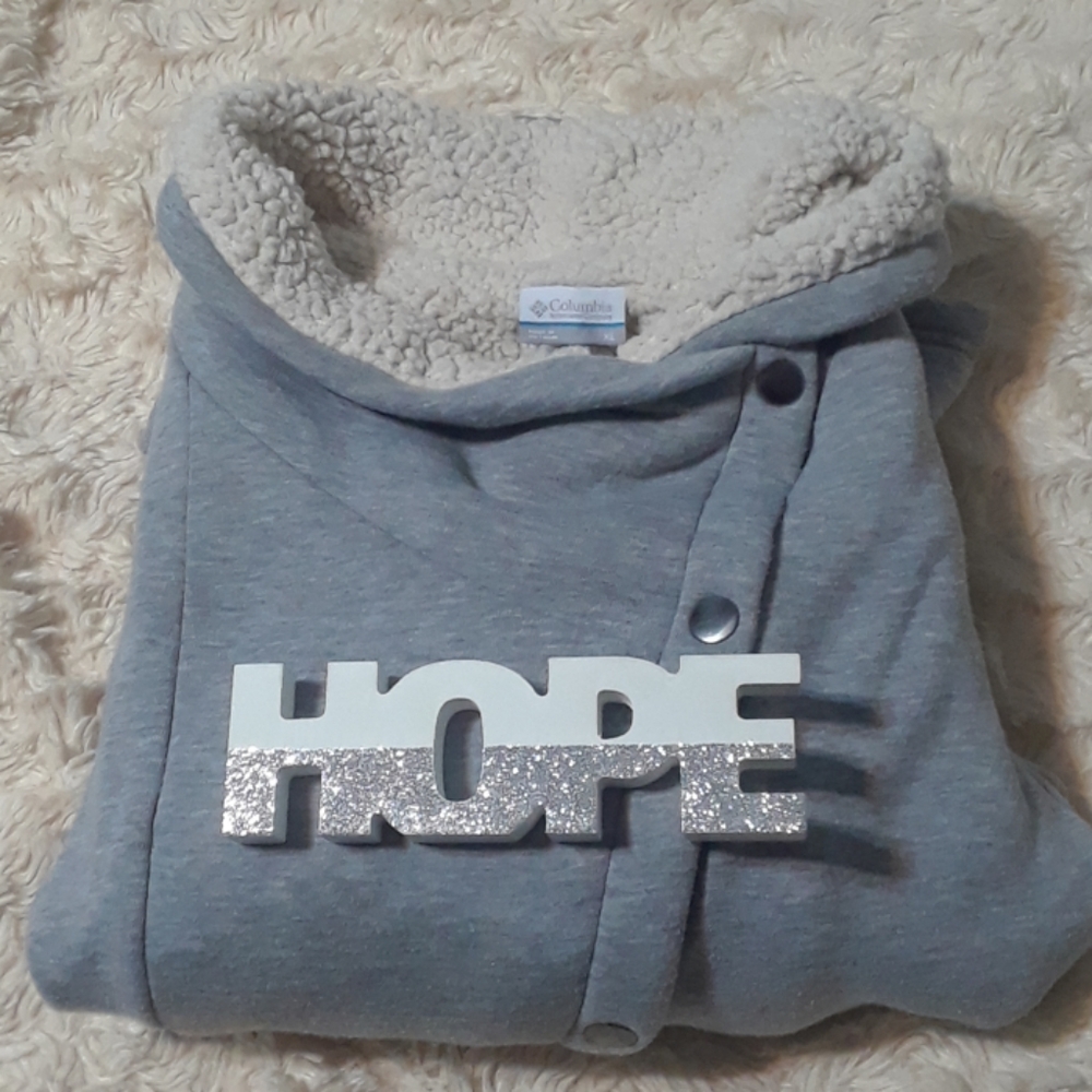 Columbia Sportwear Grey Sweater Jacket Size XL